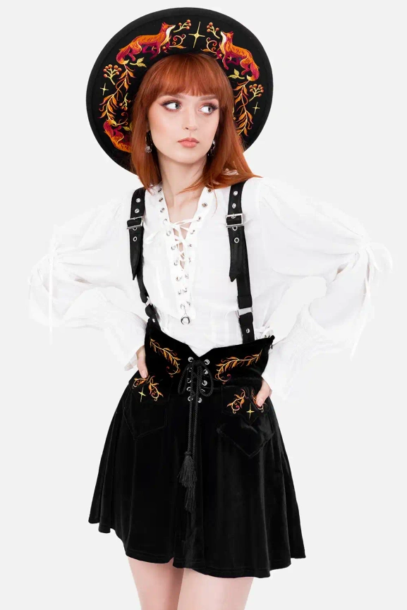 CINDER spódniczka na szelkach