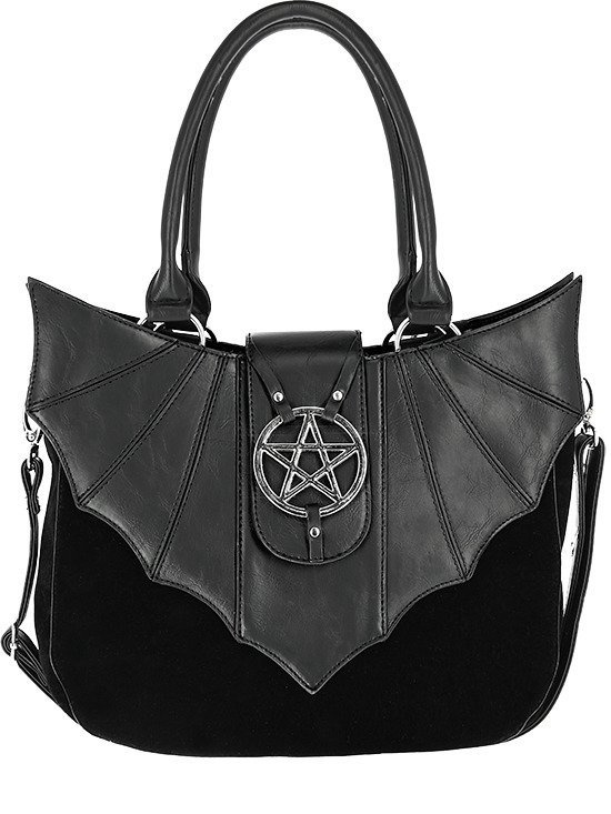 OMINOUS BAG bat purse with pentagram