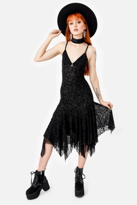 FALLEN LEAVES MIDI DRESS