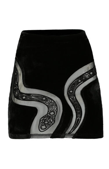 CATHEDRAL SNAKE MINI SKIRT