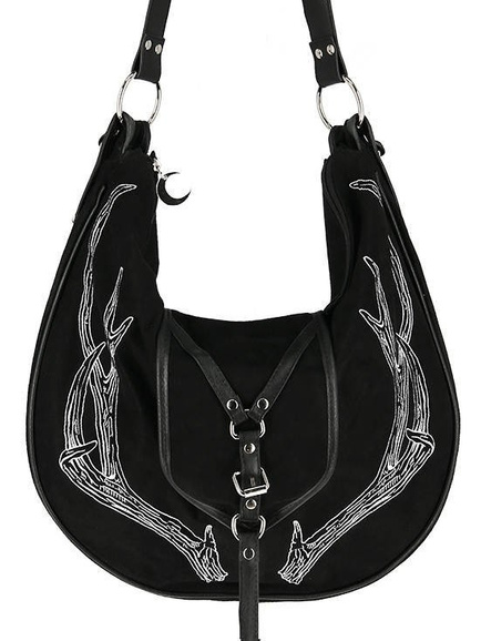 Black Antlers Hobo cross bag for a nature lovers