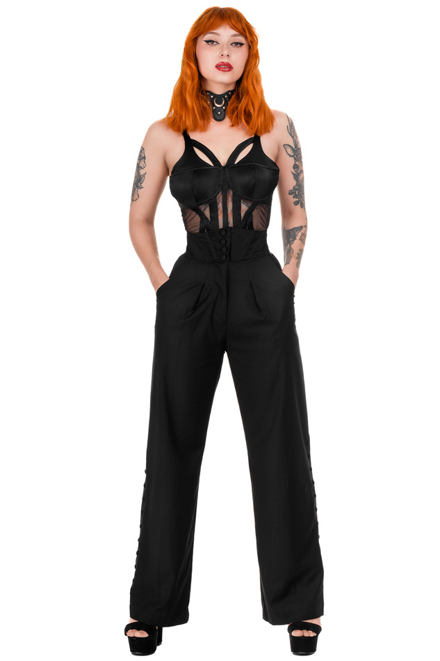 ARABELLA CORSET BUTTONED TROUSERS retro style