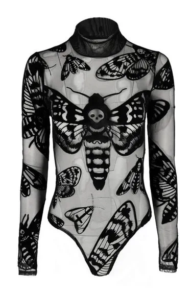 Todeskopf Hawkmoth Mesh-Bodysuit