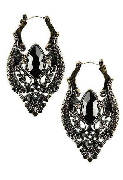 Złote kolczyki Snake Earrings