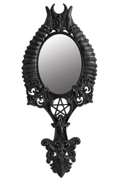 Gotyckie Lusterko z Rogami Horns Mirror Barokowe 
