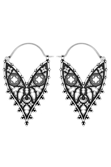 DEITY Hoop Earrings, wiszące kolczyki katedralne