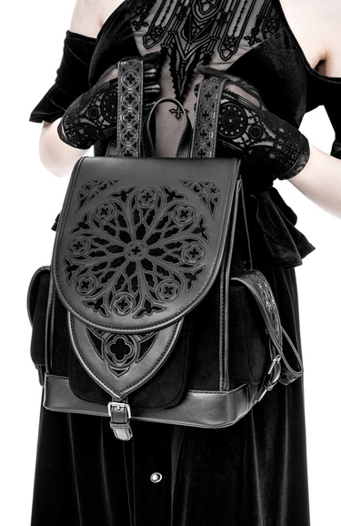 Rosarium Backpack Gotycki plecak z rozetą